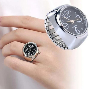 <span class=keywords><strong>Relojes</strong></span> de anillo, <span class=keywords><strong>relojes</strong></span> de anillo de dedo de cuarzo redondos de banda elástica de ESFERA DE FÁBRICA DE <span class=keywords><strong>China</strong></span> - Product Image 5