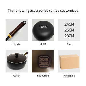 철제 빅 베일리 웍 물고기 비늘 질감 무코팅 녹 방지 빠른 가열 가정용 주방 일상 요리 - Product Image 6