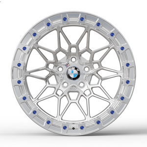 جنوط سباق مصقولة بمقاسات 17 و <span class=keywords><strong>18</strong></span> و 19 بوصة، بتقنية Real Beadlock Forged، لسيارات BMW M3 M4 F30 F80 G20 G21 G22 G23 G80 G82، مقاس 5X112 - Product Image 3