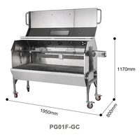 Barbecue Coréen Électrique Premium en Acier Inoxydable pour Camping, Gril à Charbon de Bois, Rôtissoire à Agneau et Poulet, Foyer Ouvert