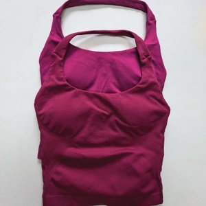 Top Deportivo Halter de Yoga sin Costuras de Alto Impacto para <span class=keywords><strong>Mujer</strong></span>, Éxito de Ventas, Ecológico, Elástico en Cuatro Direcciones y Transpirable con Logotipo - Product Image 3