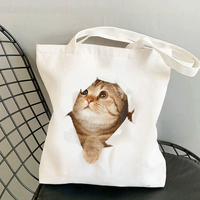 Sacs fourre-tout en toile de coton beige imprimable, personnalisables, faits main, réutilisables, pour le shopping, robustes et vierges