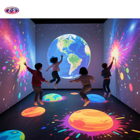 Juego Interactivo de Proyección Inmersiva en Pared y Piso con Tecnología de Sensor de Movimiento para Parque Infantil Digital