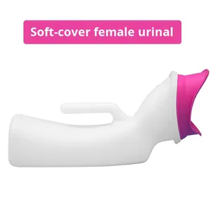 Urinoir confortable <span class=keywords><strong>pour</strong></span> personnes âgées <span class=keywords><strong>pour</strong></span> femmes soins de chevet Pot de nuit élastique bouche douce usage domestique jetable en plastique échelle ligne femmes - Product Image 2