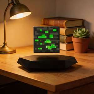 Bloc magnétique lévitant coloré HCNT Factory pour cadeau, rotation à 360°, bloc de verre flottant créatif, bouton tactile, décoration intérieure - Product Image 6