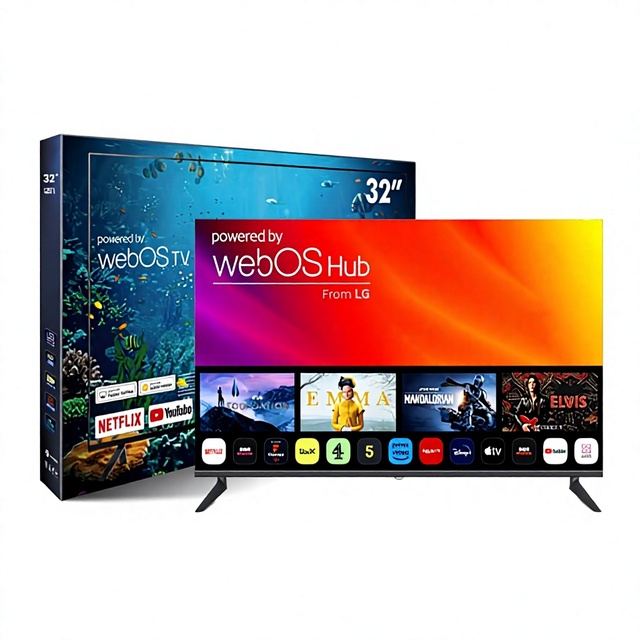 Export Custom LED Google TV 32 Inch 42 Inch 50 Inch 4K Ultra HD WebOS System Black for
