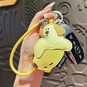 Promotion Customized Handheld Gift Leather Fruit <b>Dog</b> Cute Cartoon Leather Luxury Bag Pendant Accessories Leather Keychain - Product Image 2