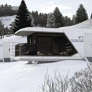 Hôtel moderne Maisons Space Capsule Maison préfabriquée Conteneur détachable Conception élégante Vaisseau spatial Concept Vie urbaine - Product Image 2