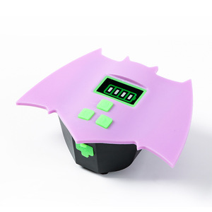 Yueli Bat Shaped Bicycle Headlight Led Purple IpX4 Waterproof Usb C Charging <b>Cycling</b> Light Night Riding Safety Warning Lamp - Product Image 1