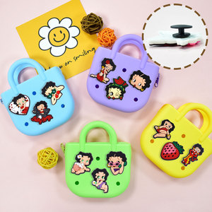 Breloques créatives et mignonnes en PVC pour sabots, style dessin animé, unisexe, avec boucle et fleurs, décorations DIY <span class=keywords><strong>Betty</strong></span> <span class=keywords><strong>Boop</strong></span> Anime pour fêtes - Product Image 2