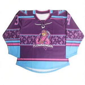 Maillot de hockey sur glace 100 % polyester de haute qualité 2026, ensemble maillot et pantalon de hockey personnalisés par sublimation, maillot de hockey d'équipe personnalisé - Product Image 4