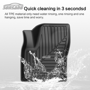 Tapis de sol de voiture 5D antidérapant en TPE pour 3 ou 4 sièges, accessoires intérieurs automobiles en gros de l'usine SONSANG, adaptés aux Toyota C-HR <span class=keywords><strong>CHR</strong></span> - Product Image 3