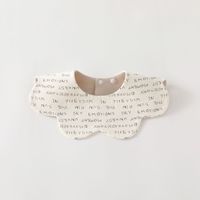Bavoirs pour bébé style coréen en tissu Spandex/Coton à large ouverture, double couche, protège contre les éclaboussures, réversible, 0-3 ans.
