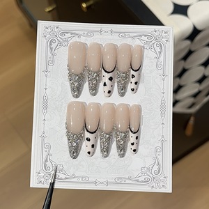 <span class=keywords><strong>Uñas</strong></span> Postizas Acrílicas con Punta Francesa Personalizadas, <span class=keywords><strong>Uñas</strong></span> Postizas <span class=keywords><strong>de</strong></span> Cobertura Completa, Venta al por Mayor - Product Image 3