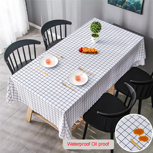 Không có <span class=keywords><strong>moq</strong></span> tùy chỉnh đồng bằng PVC không thấm nước và dầu bằng chứng Khăn trải bàn bảng vuông bao gồm - Product Image 6