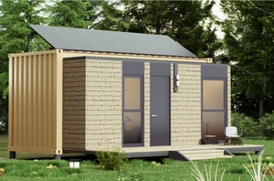 Pequeña casa contenedor <span class=keywords><strong>de</strong></span> acero <span class=keywords><strong>de</strong></span> 20 pies lista para enviar con instalaciones para dormir en el dormitorio para uso en Garden Beach Hotel o Villa - Product Image 2