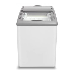 Congélateur de coffre de dessus en verre incurvé commercial de vente chaude petits congélateurs profonds de crème glacée pour le supermarché - Product Image 1