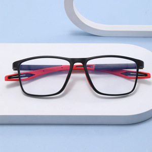 Gafas deportivas de silicona con montura completa, lentes de PC con filtro de luz azul, ligeras, lentes planas para hombre - Product Image 3