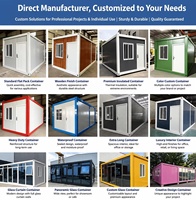 Casa Contenedor Modular Resistente, Viviendas Prefabricadas de Lujo, Casa Prefabricada Moderna para Oficina, Alojamiento y Vivienda
