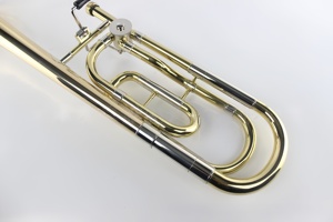 <span class=keywords><strong>Trombone</strong></span> Ténor Professionnel Haut de Gamme en <span class=keywords><strong>Cuivre</strong></span> Doré, Finition Laquée Or, Transposition B/F, à Coulisse, Vente Directe Usine - Product Image 4