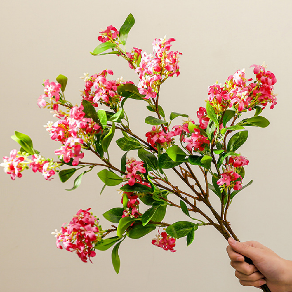 Effetto rosso rosa di 3 immagini