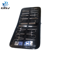 Instruments de chirurgie vétérinaire CETTIA KD970L, outils de pratique de la suture, trousse chirurgicale pour animaux de ferme de grande taille