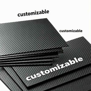Lámina de Fibra de Carbono Pultruida Personalizada SY Carbon de Alta Resistencia y Ligera, 6 mm, 3k, 6k, 12k, Lisa/Sarga/Unidireccional, 500x500 mm - Product Image 1