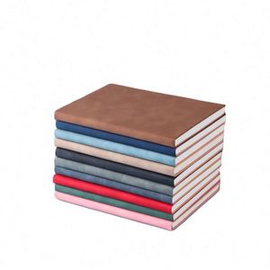Wholesale Custom A5 Hardcover PU Leather Business Office Notebook Logo High Quality Thread <b>Sewing</b> Spiral Binding 100 Sheets - Product Image 2