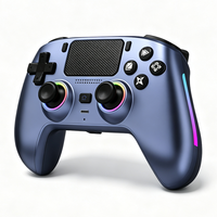 Manette de jeu sans fil pour PS5 avec éclairage RGB, gyroscope 6 axes, moteur de vibration, fonction Turbo, macro programmable et déclencheur Hall