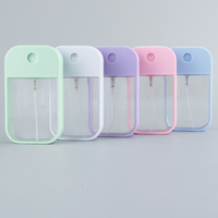 Offre Spéciale vide Portable 45g en plastique taille de voyage poche désinfectant pour les mains carte de crédit vaporisateur vert rose blanc bleu violet