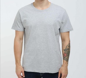 Camiseta 200g de algodón 100% para hombre, novedad de 2025, diseño ajustado, cuello redondo, Color sólido, de talla grande, tela de Jersey personalizable - Product Image 6