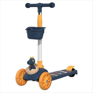 Kinder Baby Scooter Kinder <span class=keywords><strong>3</strong></span> Räder Led Flash ing Swing Auto Heben Kinderwagen Ride Kick Scooter - Product Image 1