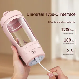 Vaso Mezclador Eléctrico de Tritán de 600ml, Recargable, de Gran Capacidad, Automático, para Viajes, para Beber Directamente, Apto para Líquidos Calientes - Product Image 4