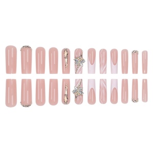 O6 Long Wear Ins Manicure Parches Estilo Europeo Americano <span class=keywords><strong>Manicura</strong></span> <span class=keywords><strong>francesa</strong></span> Press-on <span class=keywords><strong>Uñas</strong></span> Aplicación para dedos Tipo de <span class=keywords><strong>uñas</strong></span> postizas - Product Image 5