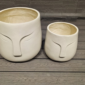 Pot de fleurs en fibre d'argile en forme de tête de visage nordique pour la décoration de la maison et du jardin, pot de fleurs pour plantes, décoration de pot de fleurs - Product Image 5