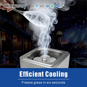 Máquina Comercial para Hacer Vasos de Vidrio Instantáneamente Escarchados, Enfriador de Vasos de Acero Inoxidable para Bares y Restaurantes, Congelador Rápido de Hielo Seco - Product Image 3