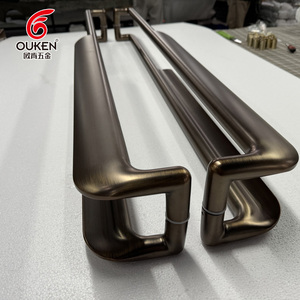 Maniglia della porta in acciaio inossidabile ingresso principale vetro lungo lusso moderno maniglia della porta in legno antico ottone maniglia della porta - Product Image 3