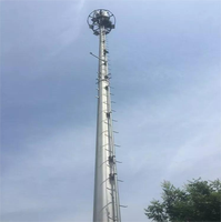 Poteaux légers galvanisés de haut mât galvanisés à chaud de prix usine poteaux en acier galvanisés de 18m - 30m pour le champ d'aéroport de stade