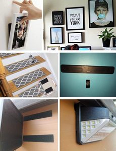 Reusable <strong>Hook</strong> <strong>and</strong> <strong>Loop</strong> Strips Fasteners Tape Self-Adhesive with Sticky Glue - Product Image 3