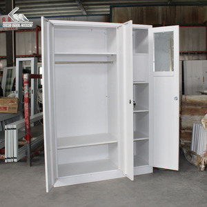 Armoire en fer, nouvelle armoire en acier pour chambre à coucher, simple, peinture au pistolet, moderne, <span class=keywords><strong>dressing</strong></span> en métal, almirah - Product Image 5
