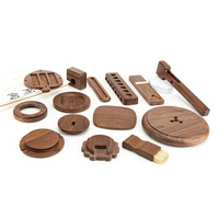 Mecanizado de Madera de Nogal de Alta Precisión con CNC de 5 Ejes, Perforación y Brochado, Duradero, Premium, Certificado y Personalizable