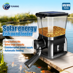 Jecod - Comedero Automático <span class=keywords><strong>de</strong></span> Plástico Moderno para Peces <span class=keywords><strong>de</strong></span> Estanque, Dispensador <span class=keywords><strong>de</strong></span> Alimentos con Temporizador y Cantidad Controlada, para Peces Koi, Capacidad <span class=keywords><strong>de</strong></span> 5L-10L, Caja <span class=keywords><strong>de</strong></span> Alimentación <span class=keywords><strong>de</strong></span> Gran Capacidad - Product Image 1