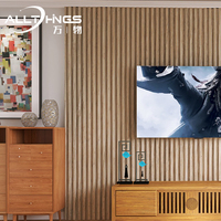 Desain terbaru dekorasi ekologi gelombang dekoratif Panel dinding latar belakang Interior Panel dinding untuk dekorasi ruang tamu