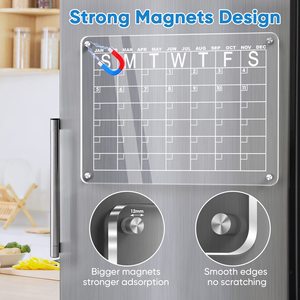 <span class=keywords><strong>Pizarra</strong></span> Acrílica <span class=keywords><strong>3D</strong></span> Personalizada para Oficina en Casa, <span class=keywords><strong>Pizarra</strong></span> Magnética Reutilizable con Borrado en Seco, Calendario para Adultos y Niños - Product Image 4