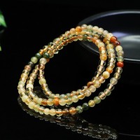 Bracelet multicouche en quartz rutilé naturel coloré Aiyu en gros pour e-commerce, diffusion en direct et dropshipping S5022105