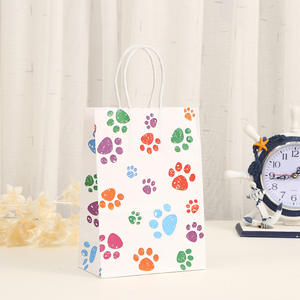 Sacs en papier kraft imprimés personnalisés bon marché avec estampage à chaud et matériaux recyclés pour la promotion de restauration rapide sacs de transport - Product Image 5