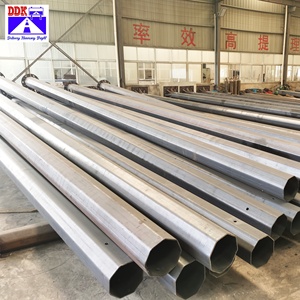 Postes de luz de acero para iluminación LED para exteriores, columna <span class=keywords><strong>tubular</strong></span> de metal HDG con acabado galvanizado en caliente - Product Image 3