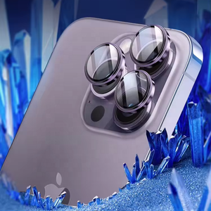 Venta al por mayor de material de cristal de zafiro Protección contra caídas para iPhone 12 13 14 Pro Pvd Lente de cámara Película de pantalla Fácil de instalar - Product Image 3