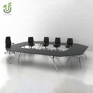 <span class=keywords><strong>Mesa</strong></span> <span class=keywords><strong>de</strong></span> <span class=keywords><strong>juntas</strong></span> moderna IULTRA <span class=keywords><strong>de</strong></span> 12 pies para oficina ejecutiva, <span class=keywords><strong>mesa</strong></span> <span class=keywords><strong>de</strong></span> conferencias <span class=keywords><strong>de</strong></span> MDF negro para uso en el hogar, la escuela o el Hotel - Product Image 5