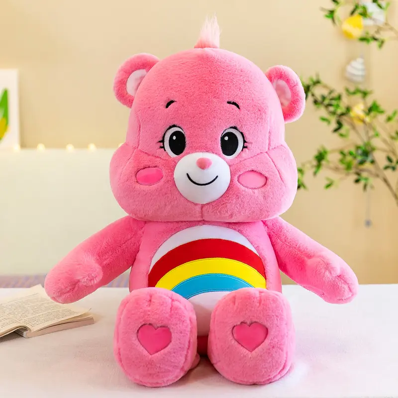 Groothandel Regenboog Teddybeer Speelgoed Knuffel Dieren Boze Carebear Kawaii Valentijnsdag Cadeau Voor Meisjes Baby Speelgoed